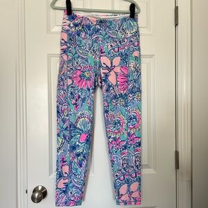 EUC Lilly Pulitzer luxletic weekender high rise leggings Got your back size L